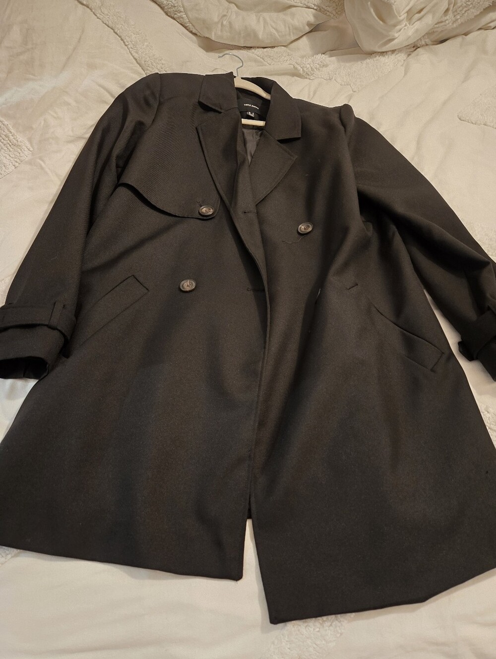 Vero Moda Classic Black Trench Coat - Women
